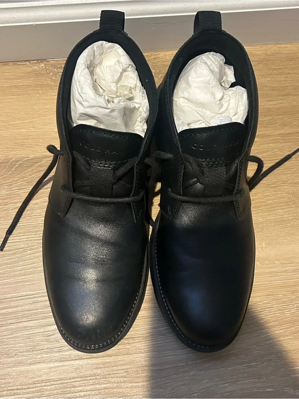 Cole Haan Black Leather Chukka Boots - Lace-Up Men’s Boots